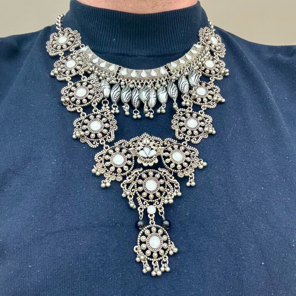 Silver Statement Necklace